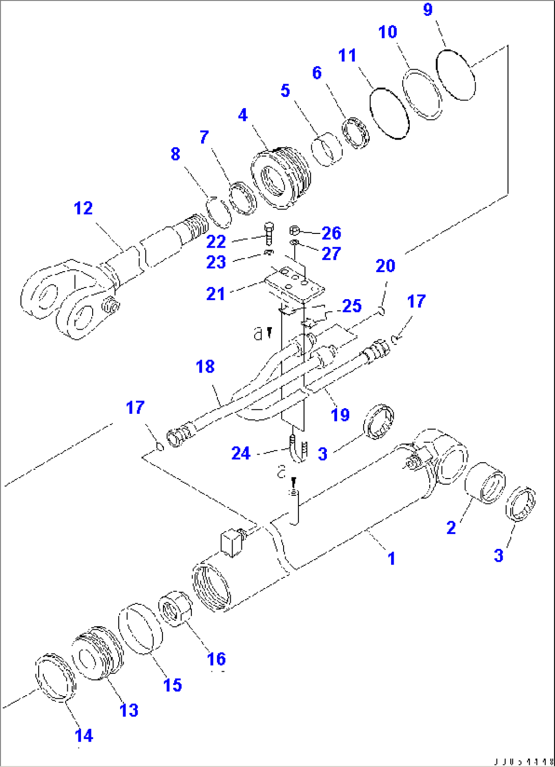 BOOM CYLINDER (INNER PARTS)(#68261-)