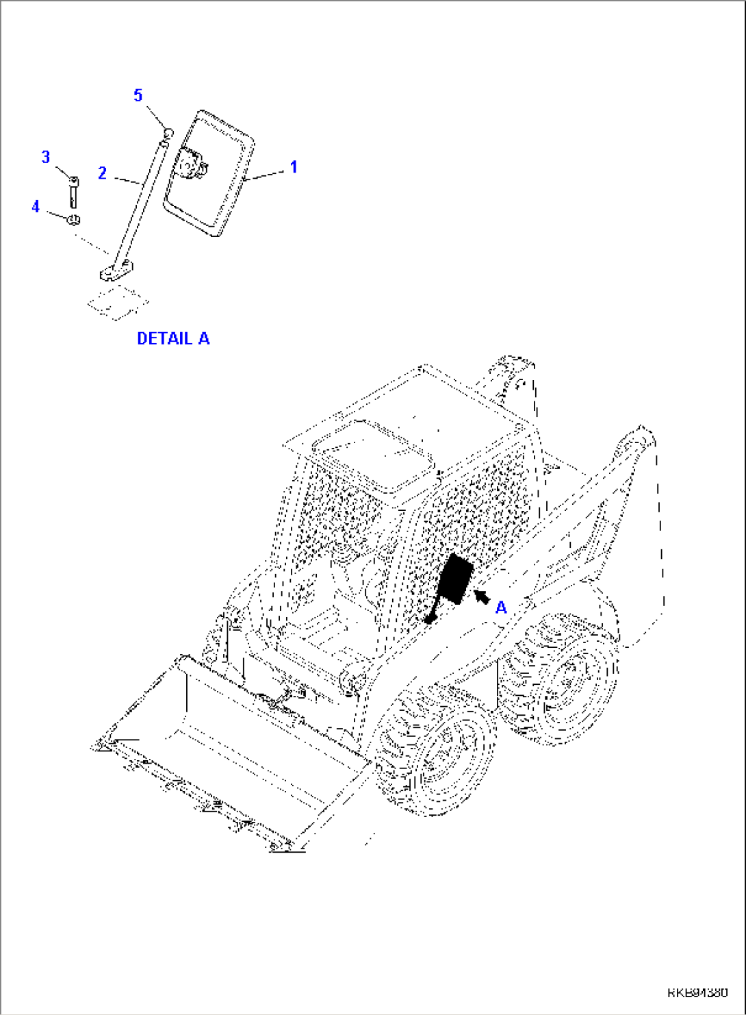 REAR VIEW MIRROR, LEFT SIDE