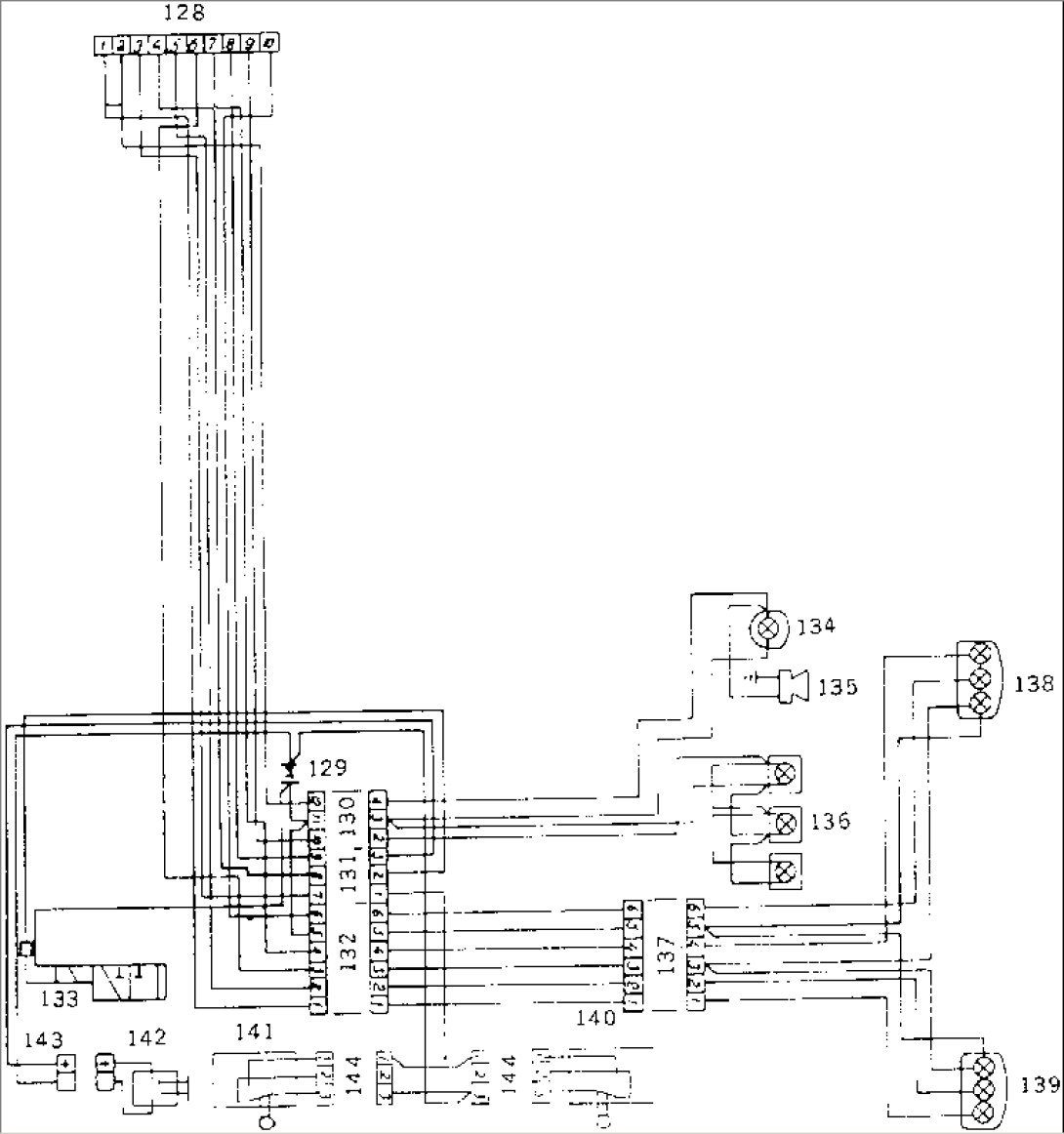 ELECTRICAL CIRCUIT¤ REAR CHASSIS(#60636-61371)