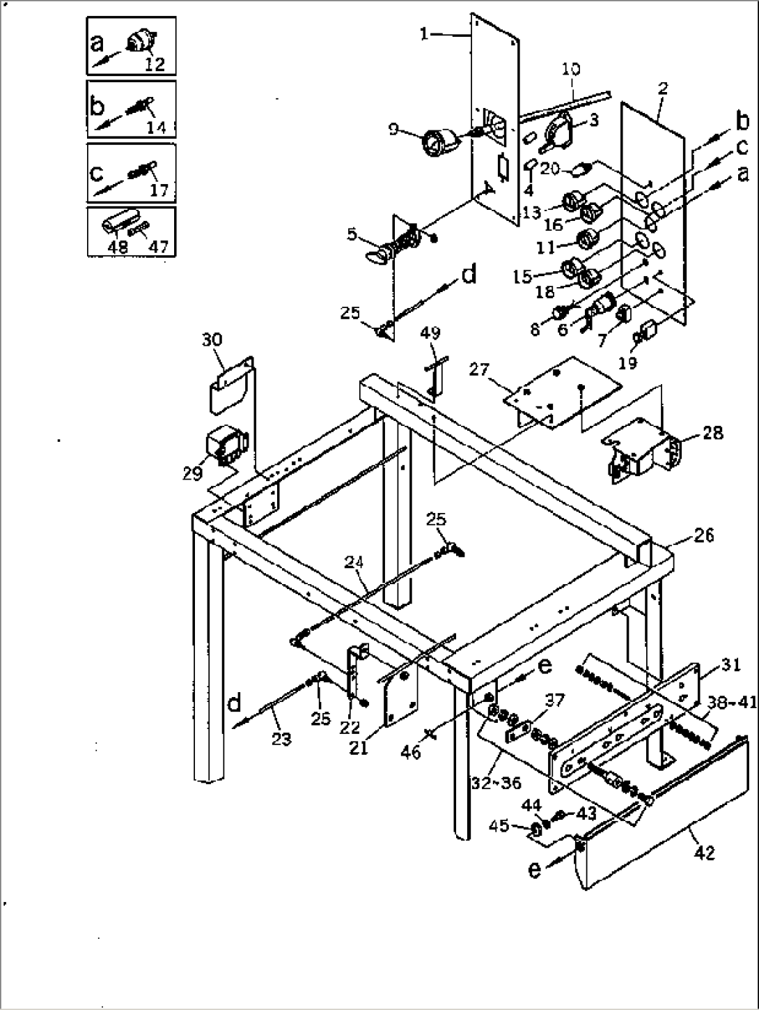ENGINE OPERATING PANEL ASS