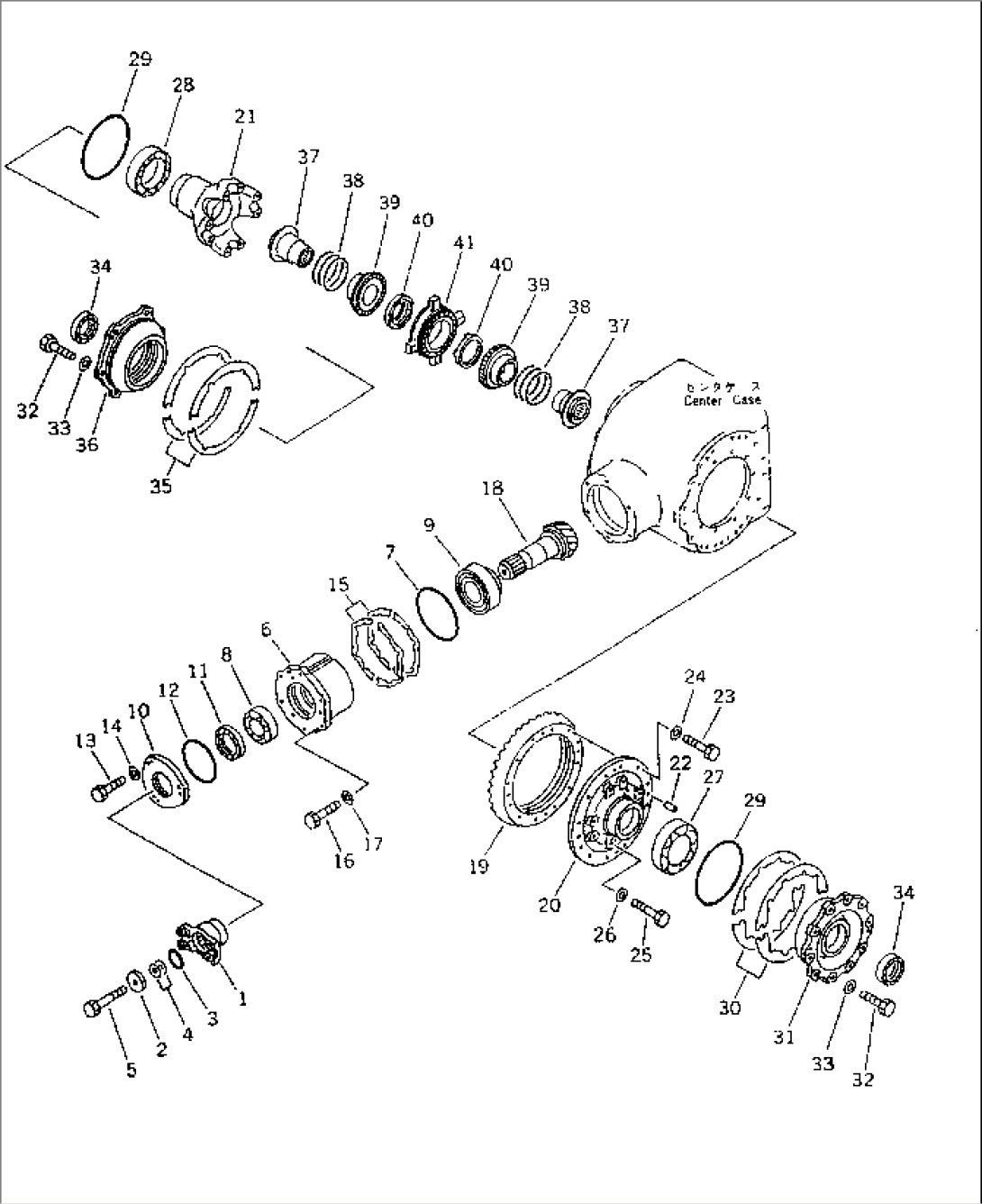 FINAL DRIVE GEAR (NO-SPIN DIFFERENTIAL TYPE) (1/2)(#1701-)