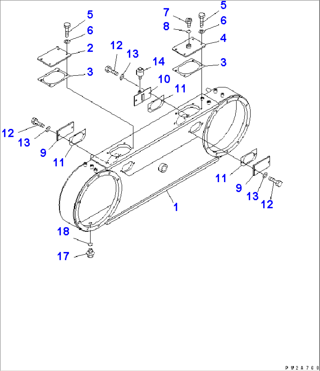 REAR AXLE (TANDEM CASE¤ L.H.) (DIFFERENTIAL LOCK TYPE)