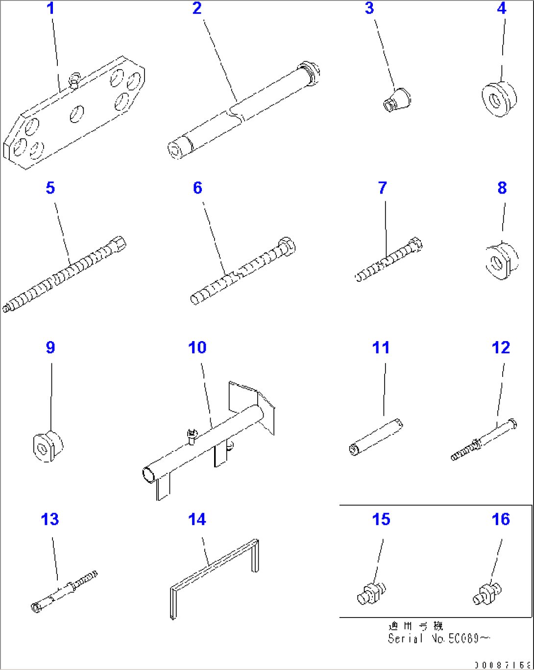 GENERAL TOOL (LOADER PIN INSTALLATION JIG PARTS)(#50061-)