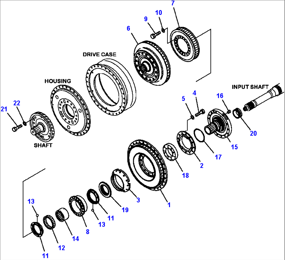 F3300-64A0 TRANSMISSION TURBINE AND STATOR