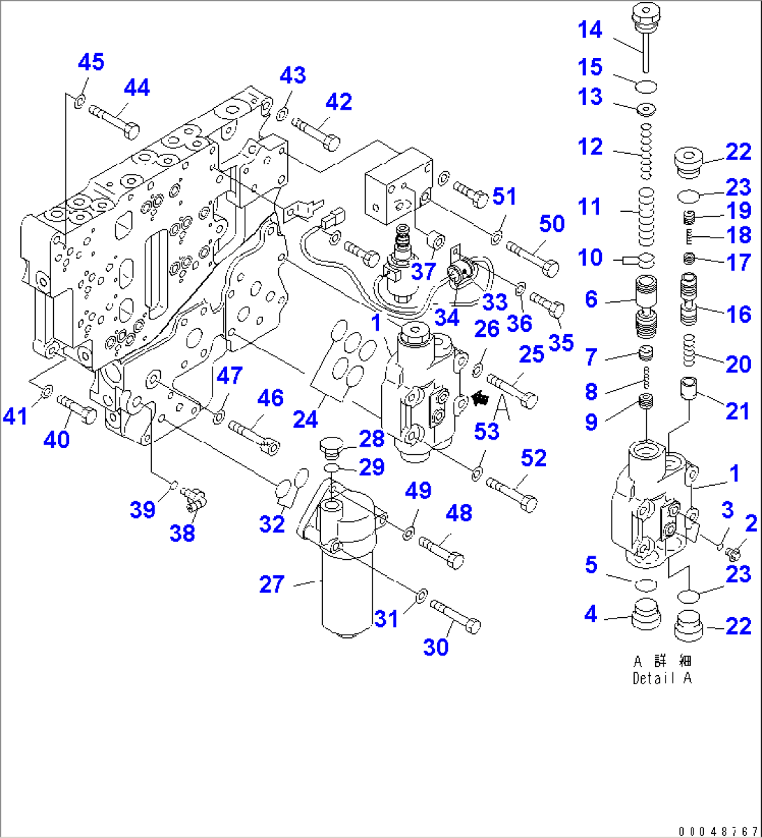 TRANSMISSION CONTROL VALVE (MAIN RELIEF VALVE)(#55001-)