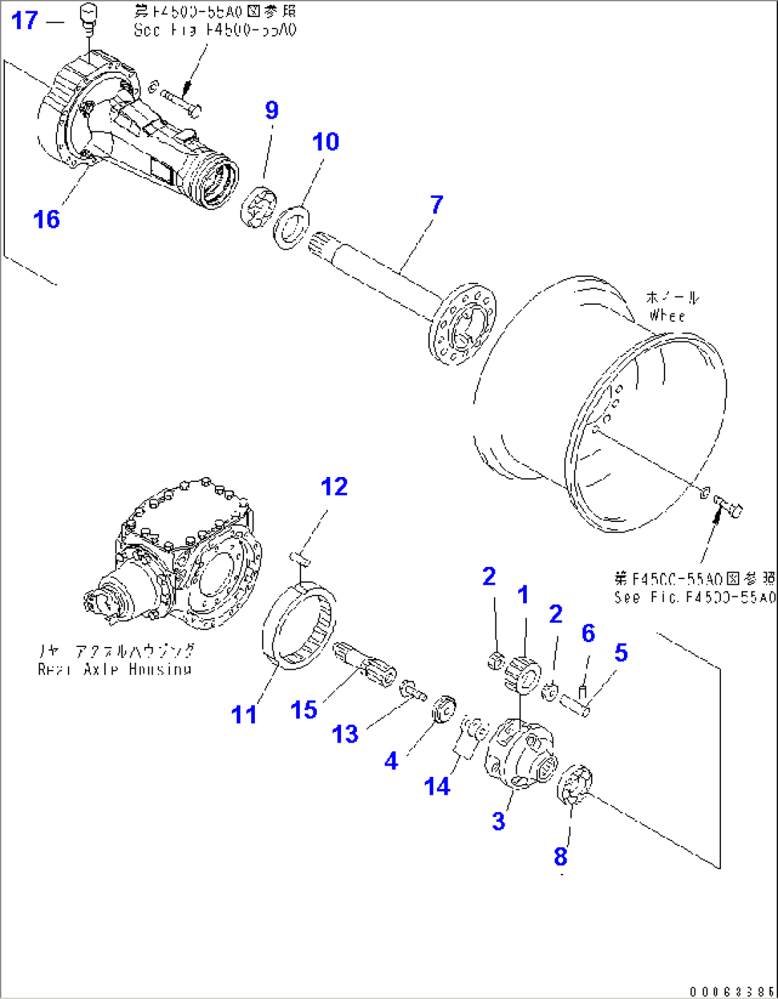 REAR AXLE (FINAL DRIVE AND HOUSING, LHS) (LSD)