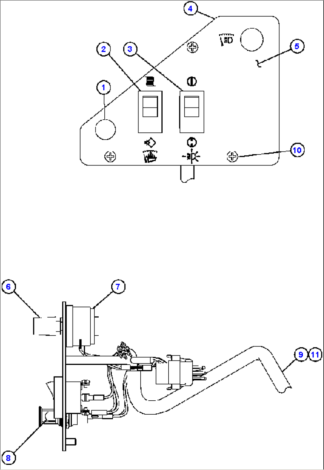 LOWER L.H. DASH MODULE