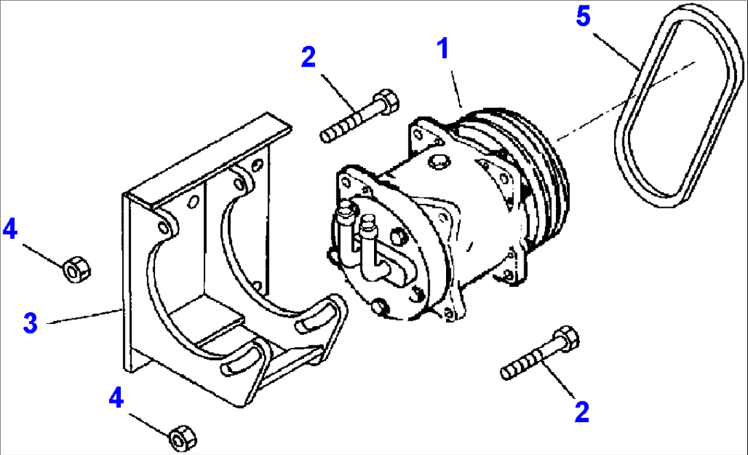 FIG NO. 5521D AIR CONDITIONER COMPRESSOR MOUNTING WA800 & WA900