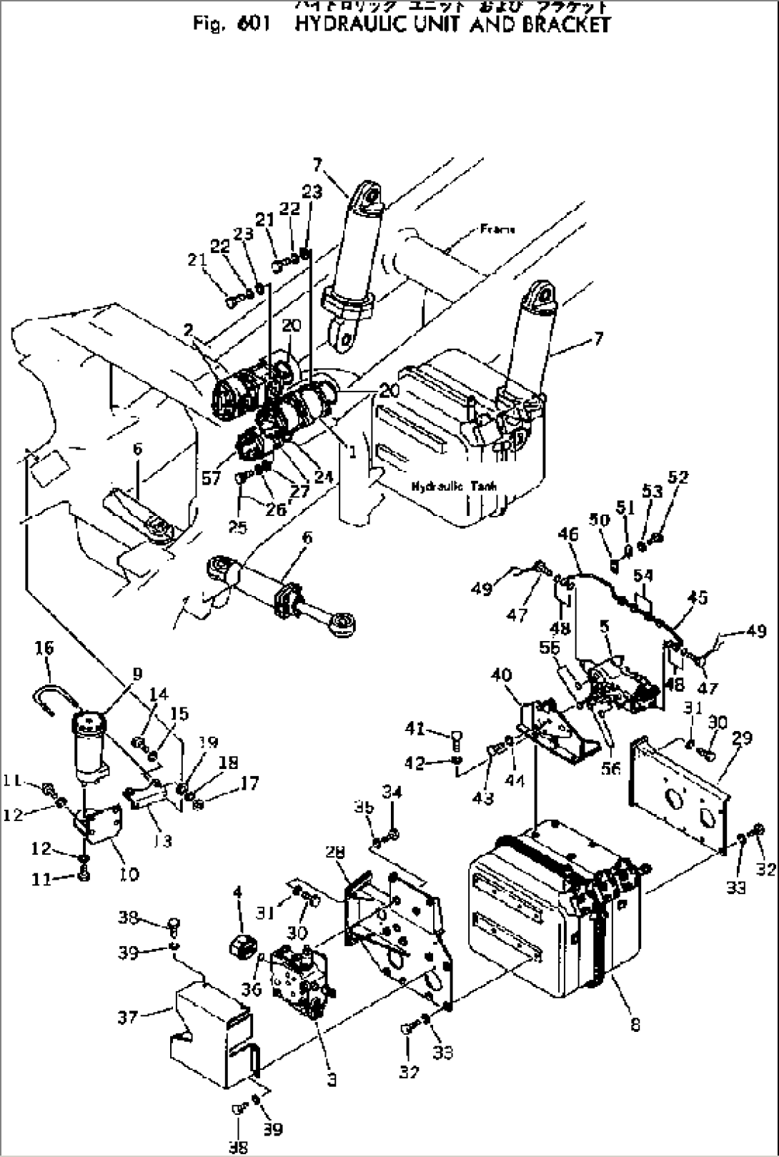HYDRAULIC UNIT AND BRACKET