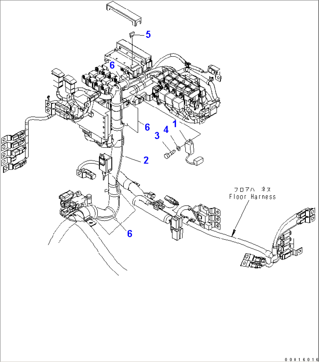 FLOOR (AUXILIARY STEERING TIMER AND HARNESS)