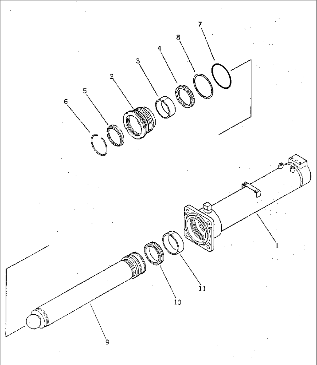 OUTRIGGER JACK CYLINDER (FOR H-TYPE OUTRIGGER)