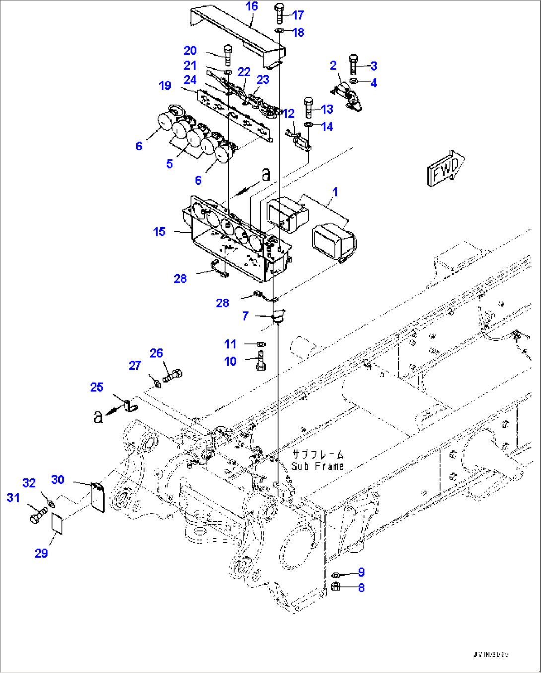 Rear Combination Lamp and Backup Alarm (#2633-)