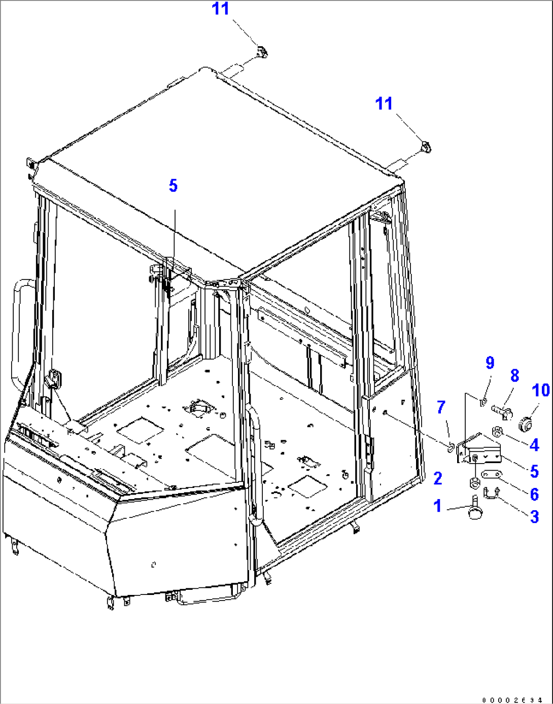 ROPS CAB (DOOR R.H.)