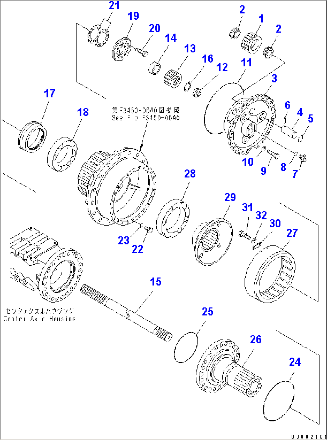 CENTER AXLE (FINAL DRIVE)