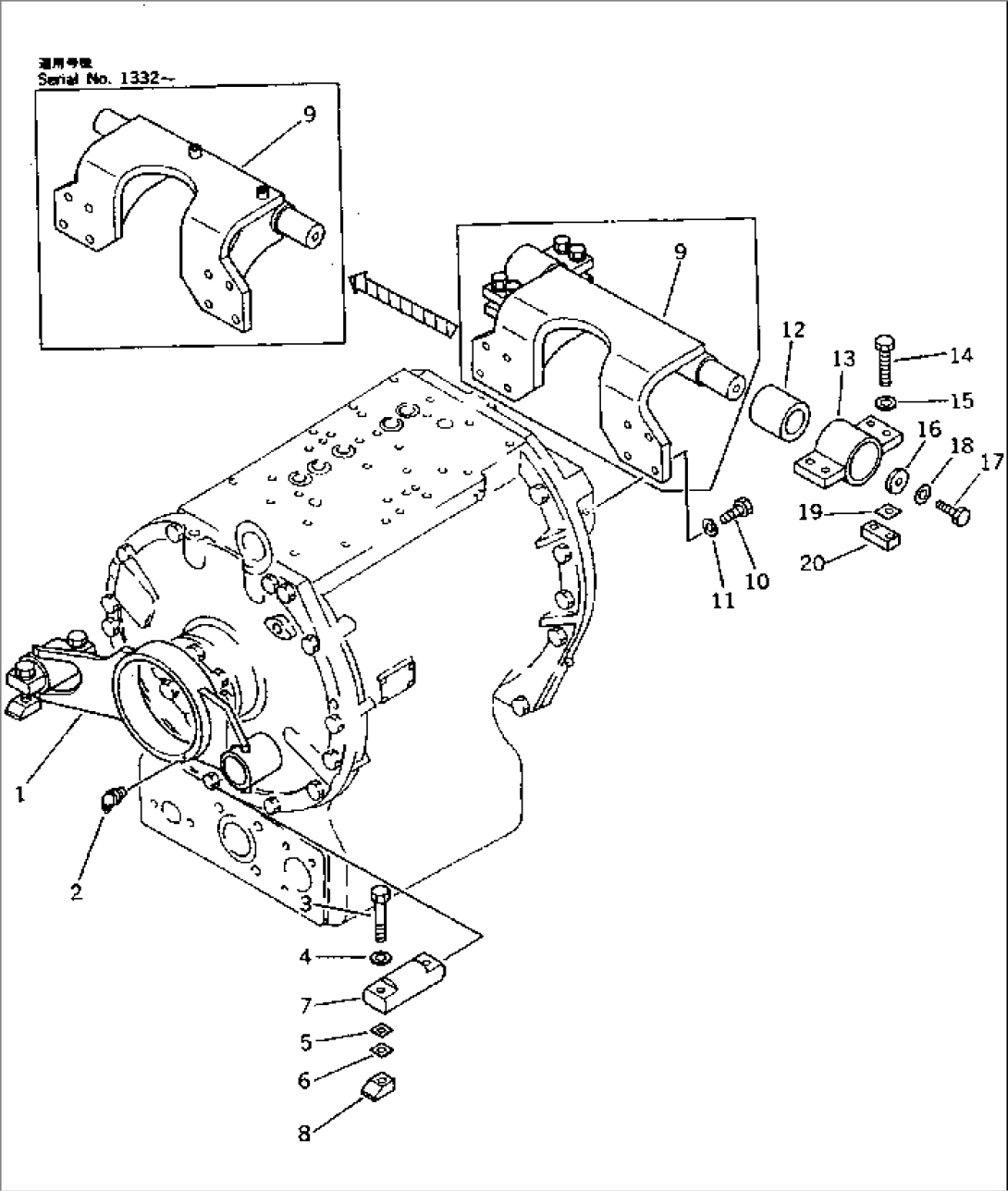 TORQFLOW TRANSMISSION MOUNTING PARTS