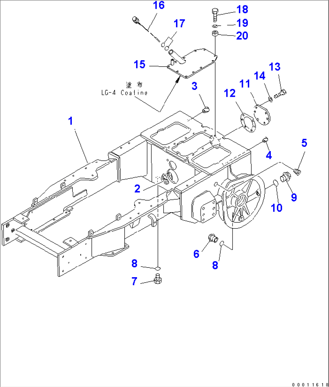 STEERING CASE FRAME (FOR 2 LEVER STEERING)