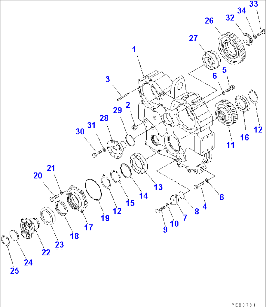 TRANSMISSION (POWER TAKE OFF CASE AND COUPLING)