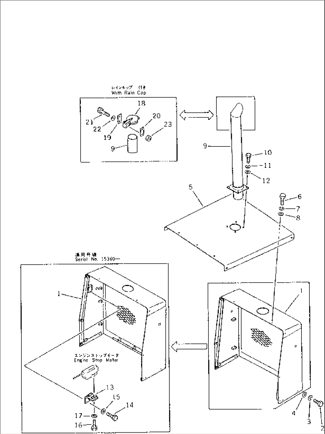 ENGINE HOOD AND RADIATOR GRILL