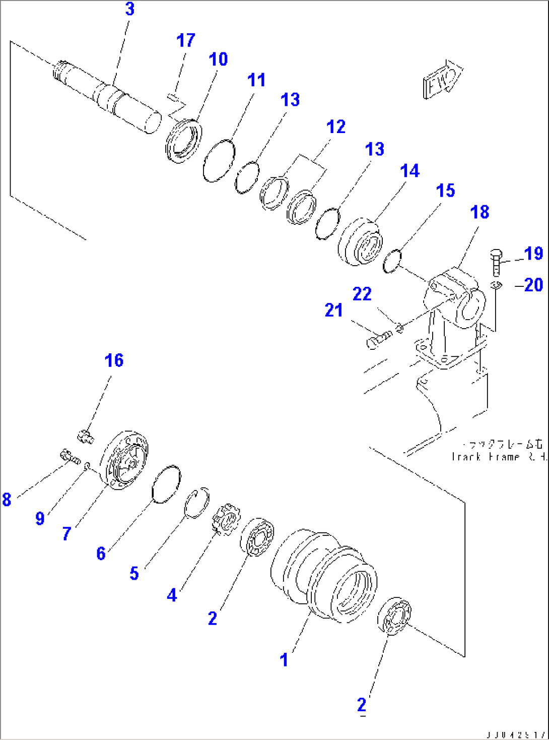 CARRIER ROLLER (R.H.) (COLD WEATHER (B) SPEC.)