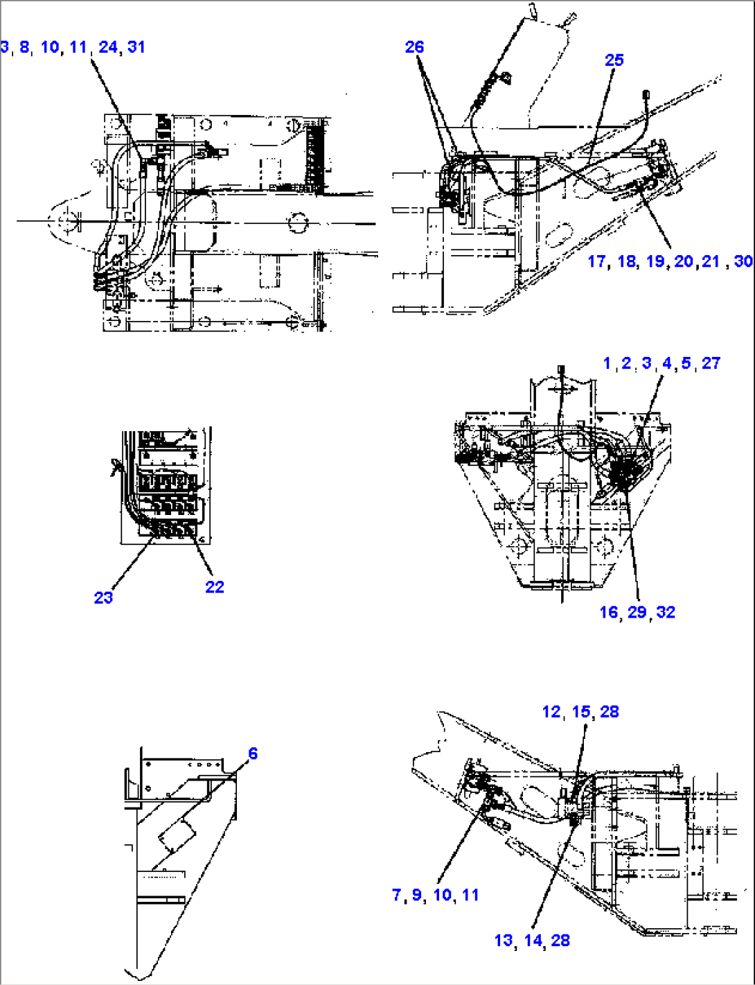 FIG. H5110-02A3 ELECTRIC SCARIFIER VALVE ACTUATOR LINES 1/2