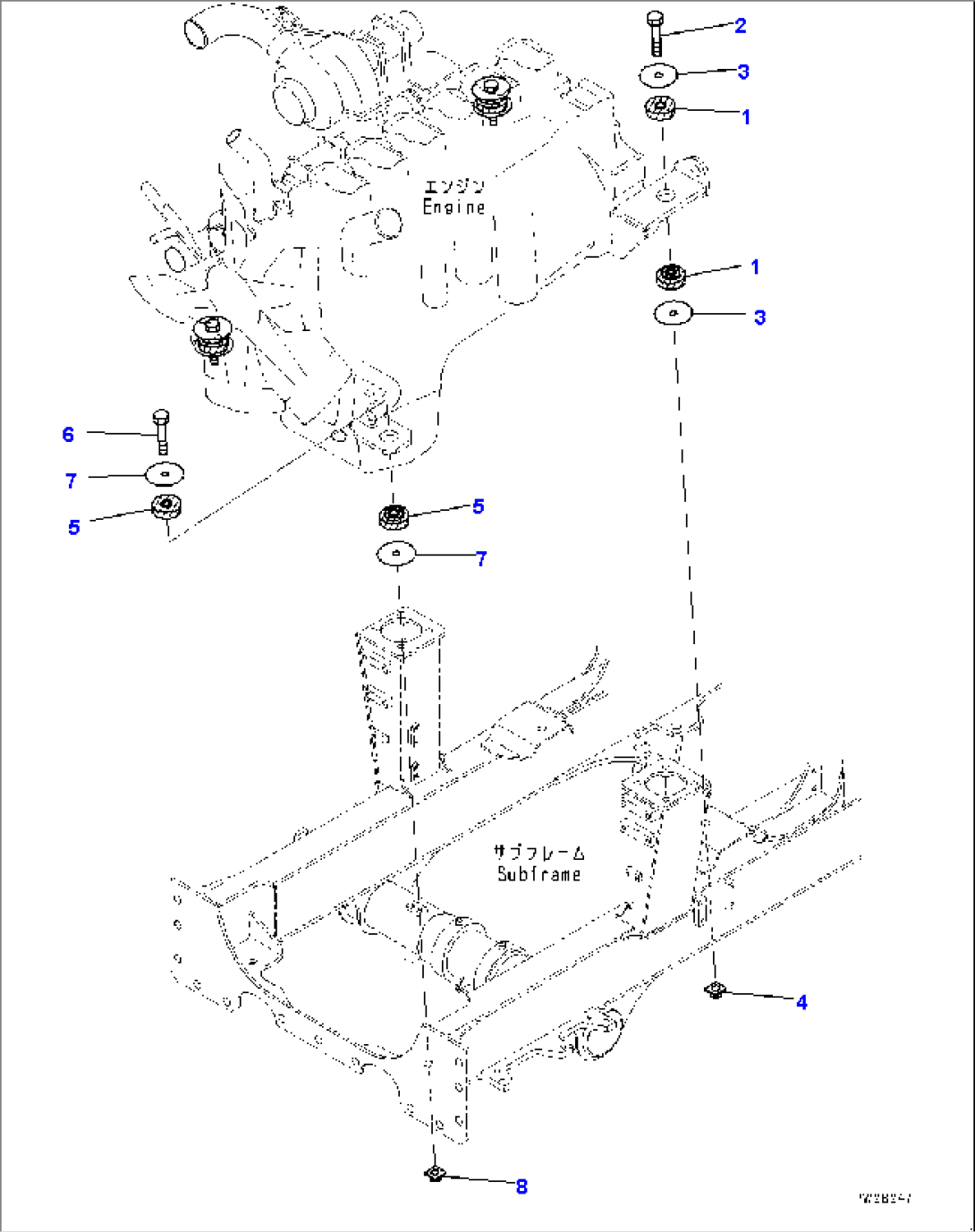 Engine Mounting, (#7079-7094)