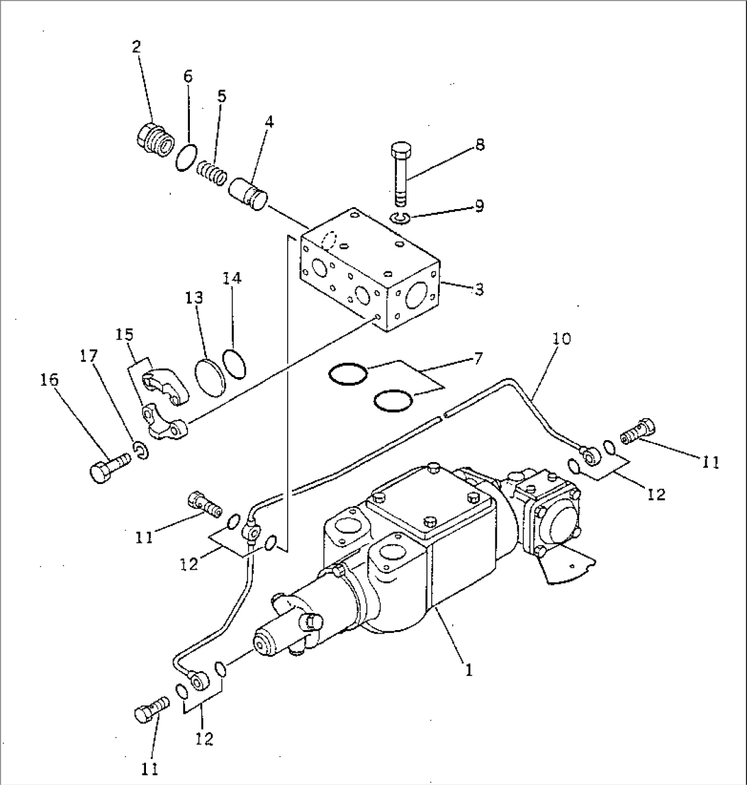 HOIST VALVE AND RELIEF VALVE(#1079-)