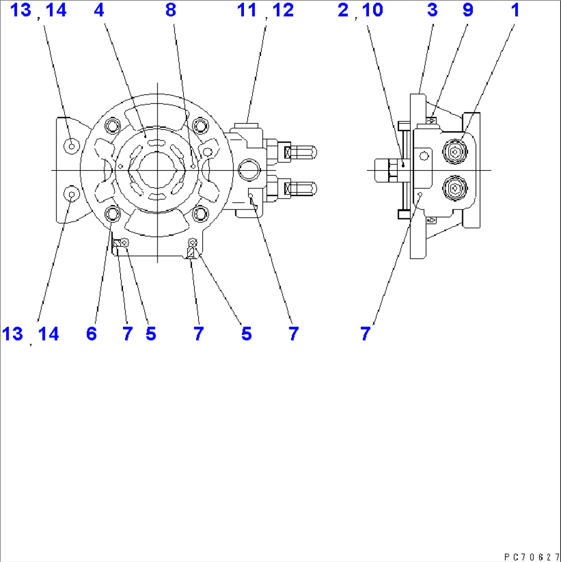 HST PUMP (5/6) (COVER ASS