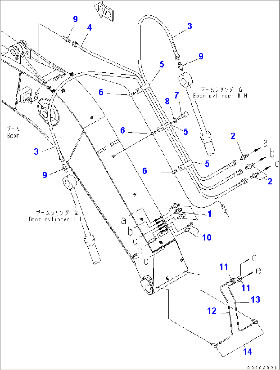 1-PIECE BOOM (LUBRICATION PIPING)