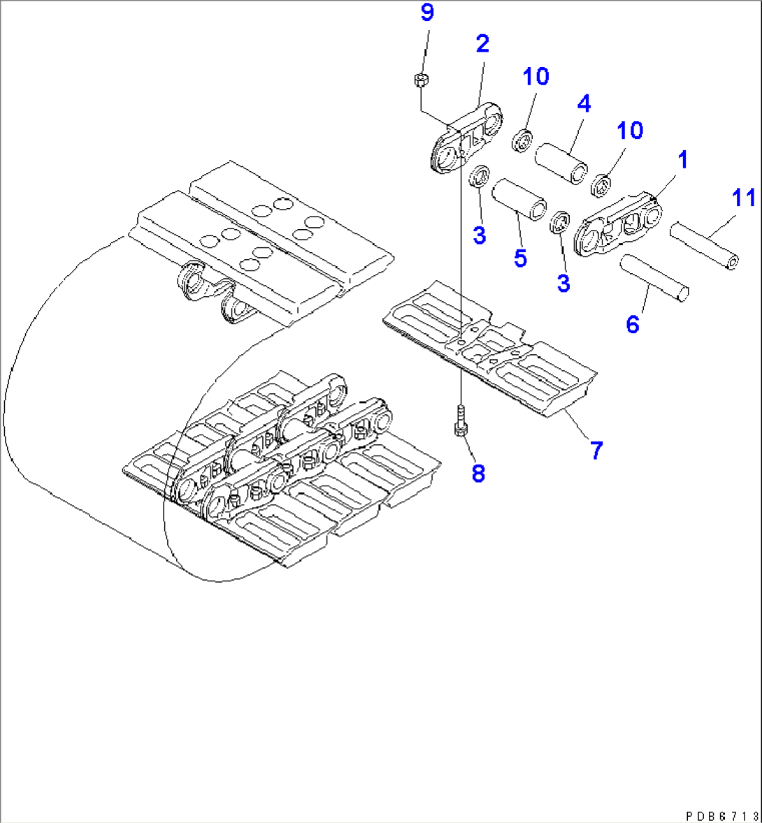 TRACK SHOE (FLAT TYPE)