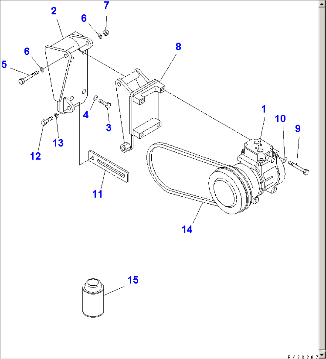 AIR CONDITIONER (1/8) (AIR COMPRESSOR AND SERVICE CAN OF COOLING MEDIUM GAS)(#4626-)
