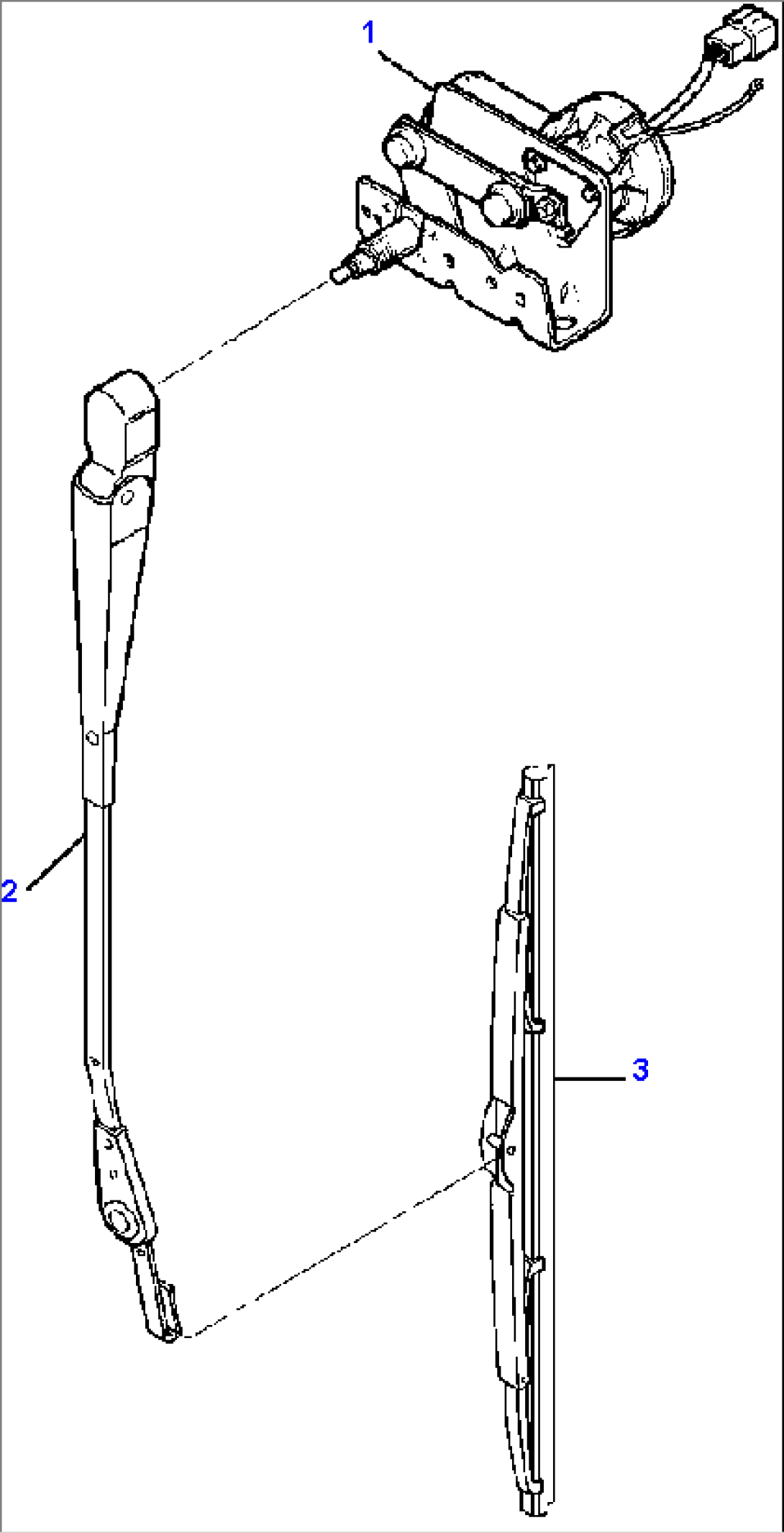 FRONT & REAR WIPER INSTALLATION STRAIGHT ARM