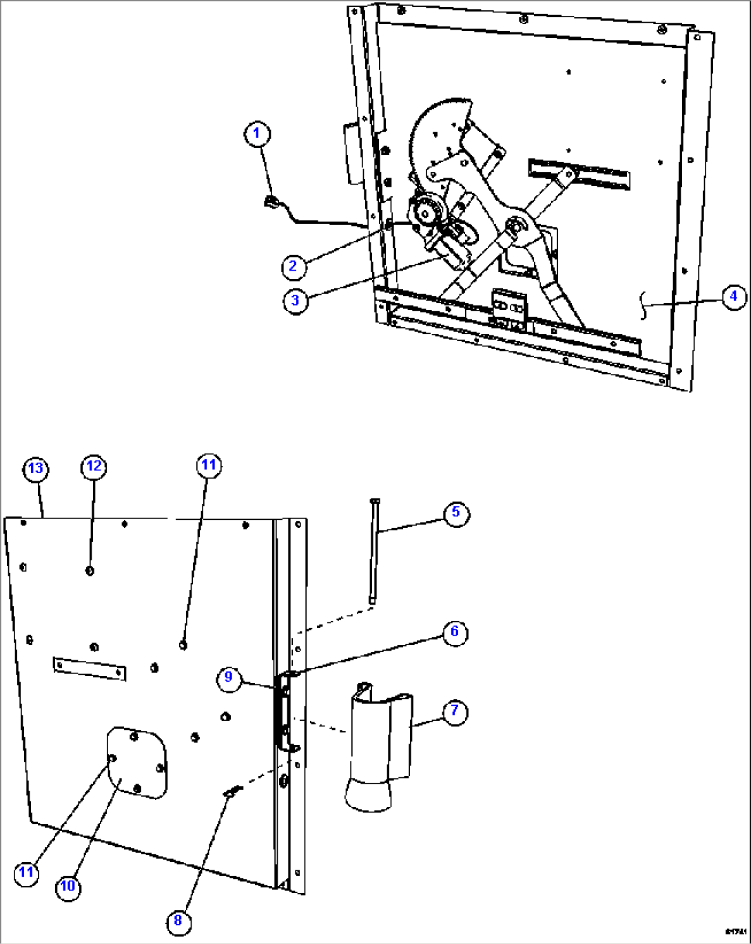 DOOR PANEL ASSEMBLY - RH 58E-54-10110