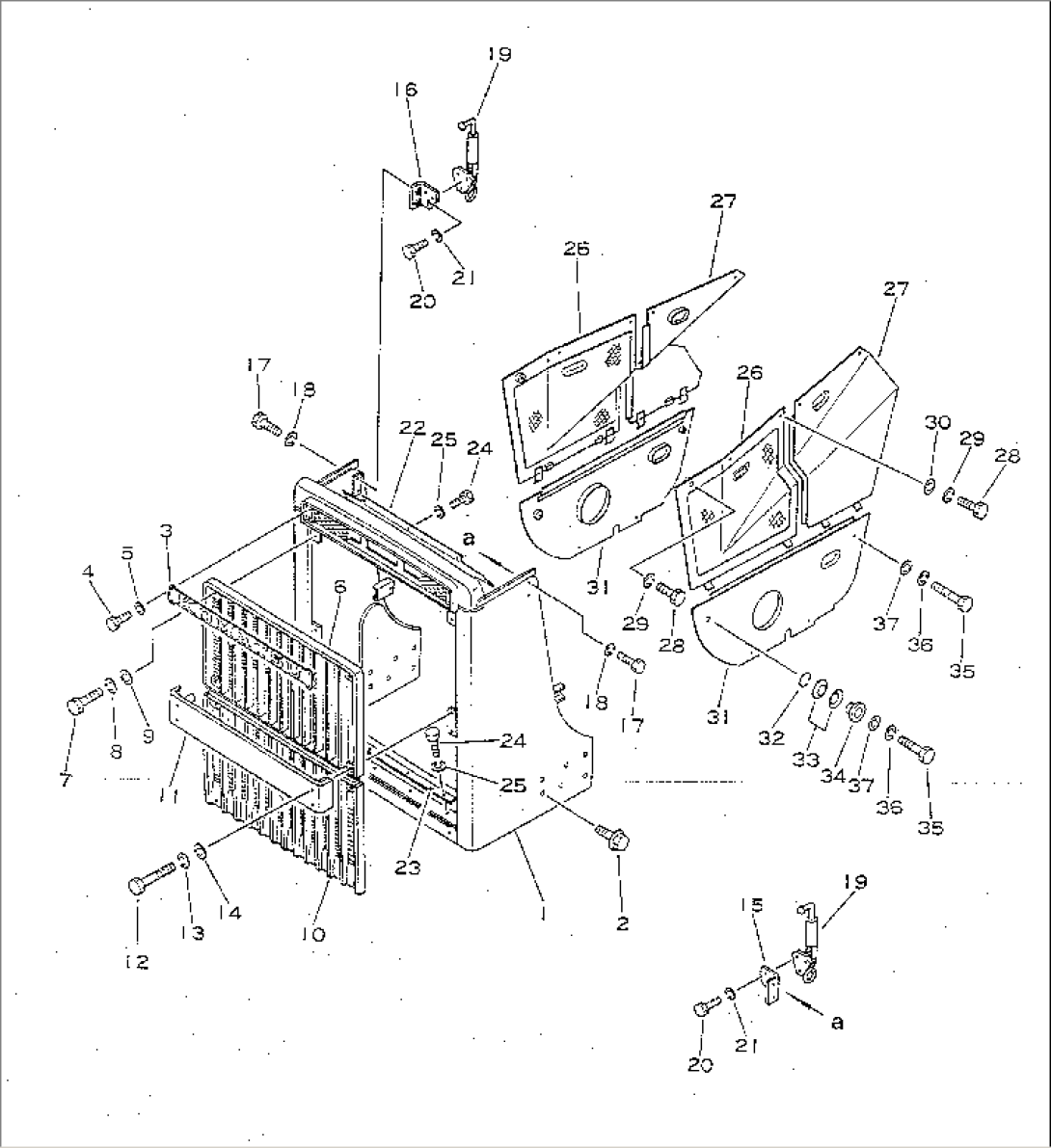 RADIATOR GUARD AND ENGINE SIDE COVER