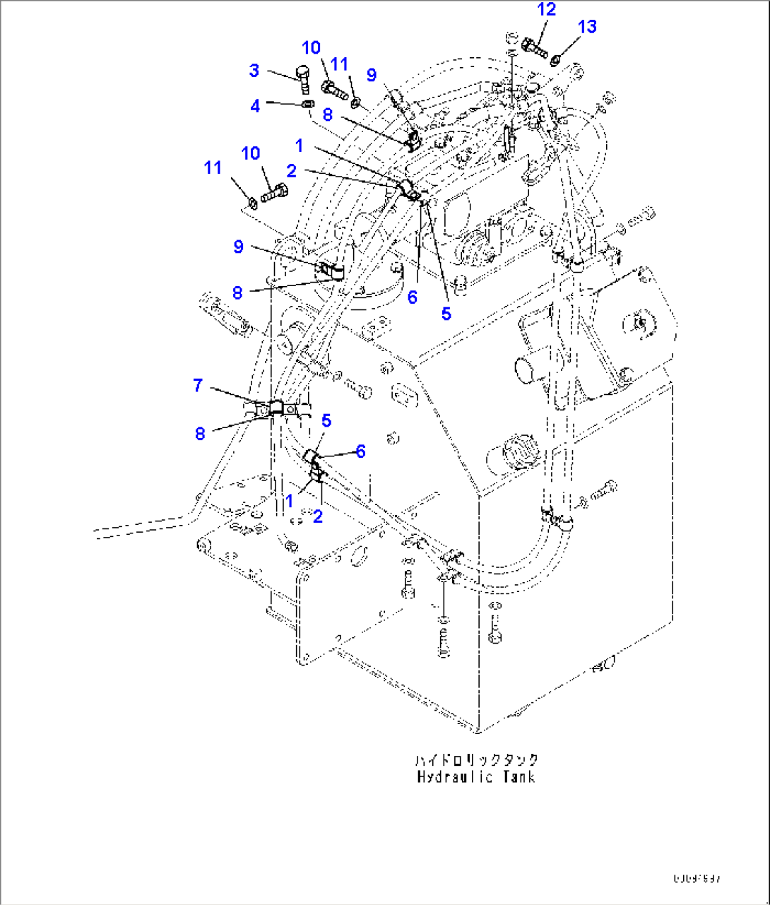 Steering and Hoist Hydraulic Piping, Dump Control (2/2) (#8173-)