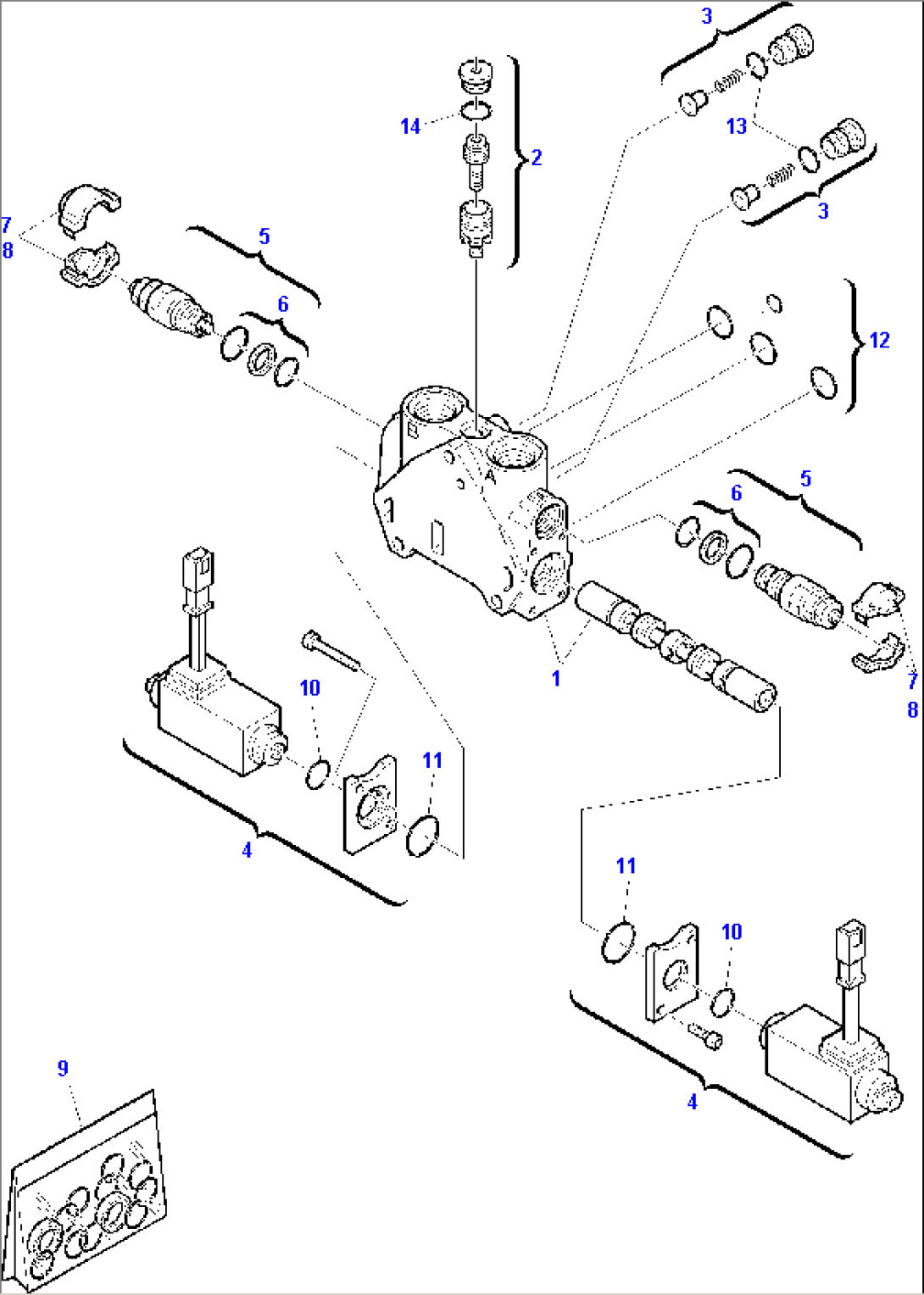 SHOVEL CONTROL VALVE (FOR BUCKET 4 IN 1) (5/5)