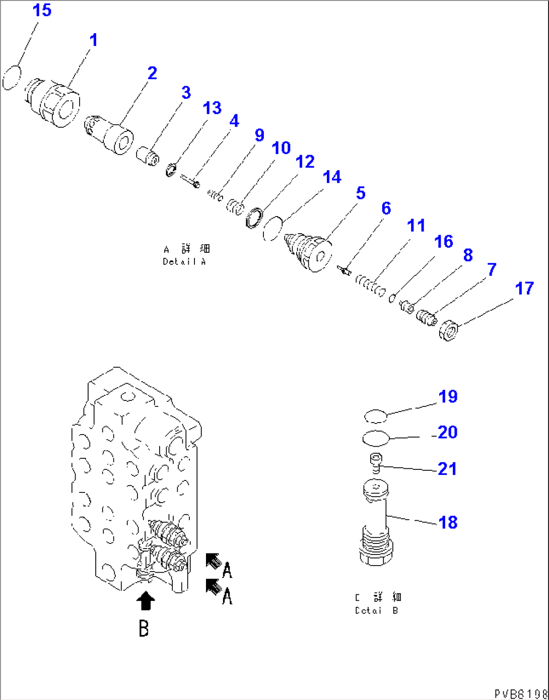 MAIN VALVE (5/5) (4-SPOOL) (NO.3)(#30001-)
