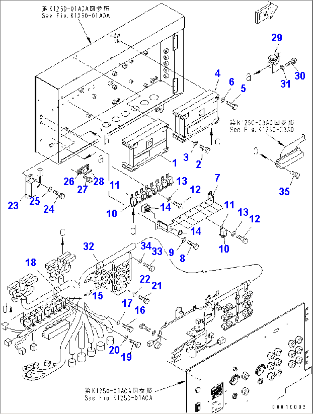 CONTROL PANEL WIRING (MAIN PANEL¤ 2/3)(#1028-1067)