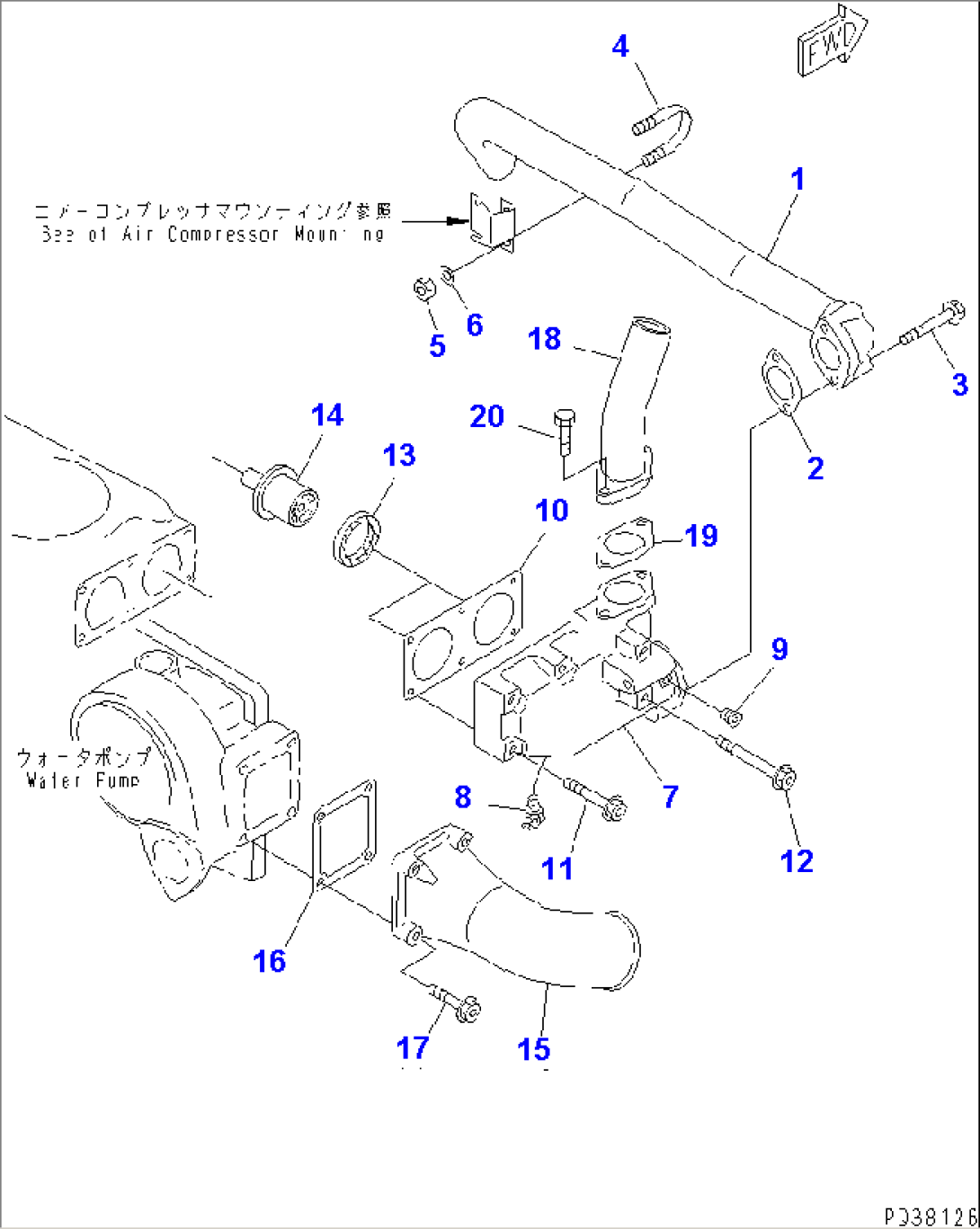 THERMOSTAT AND PIPING(#19908-)