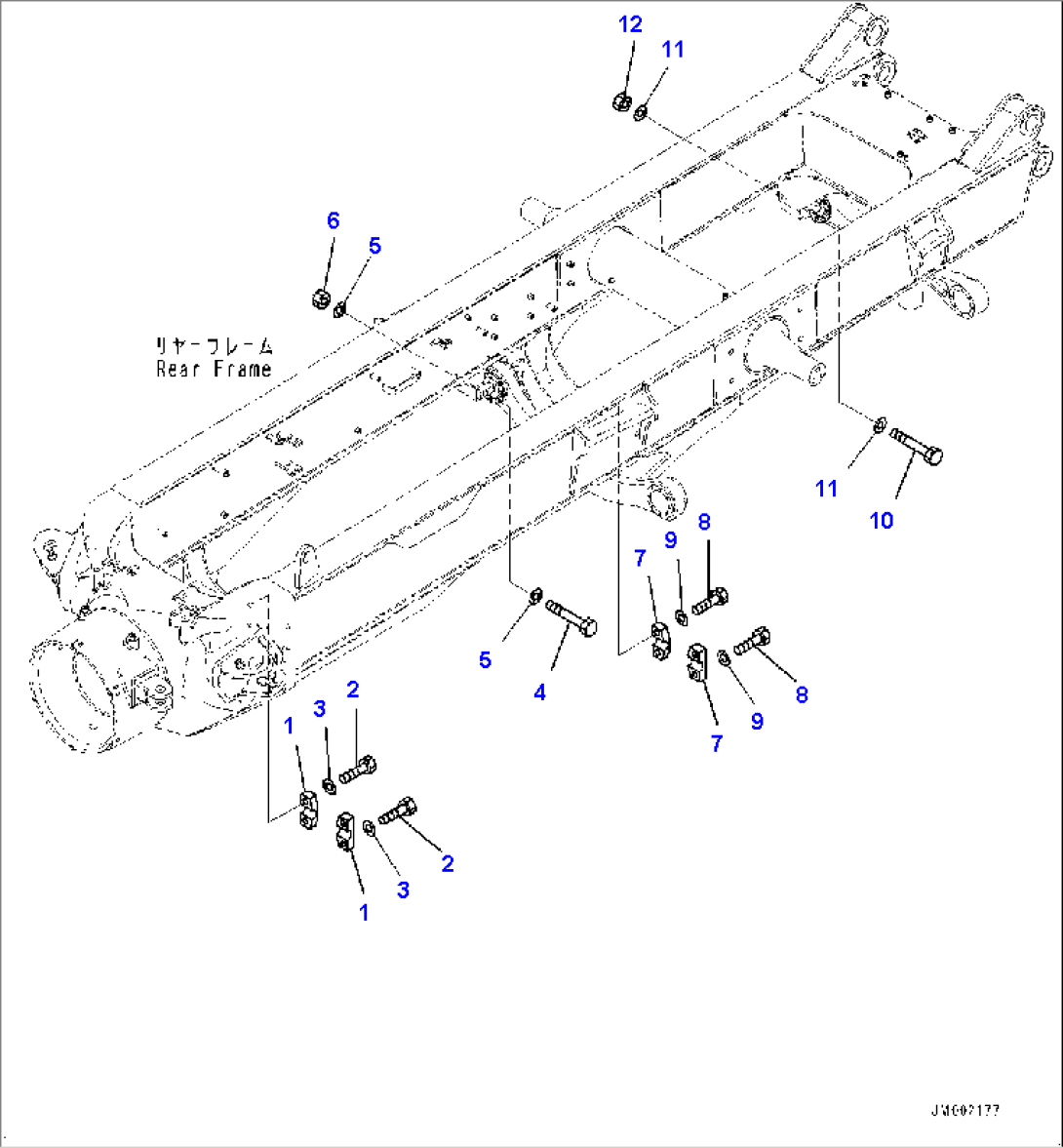 Axle Support Mounting (#10001-)