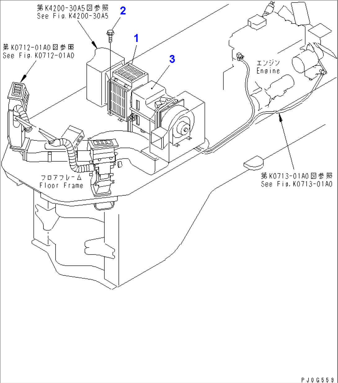 HEATER (HEATER UNIT) (WITH CAB AND HEATER)(#11258-)