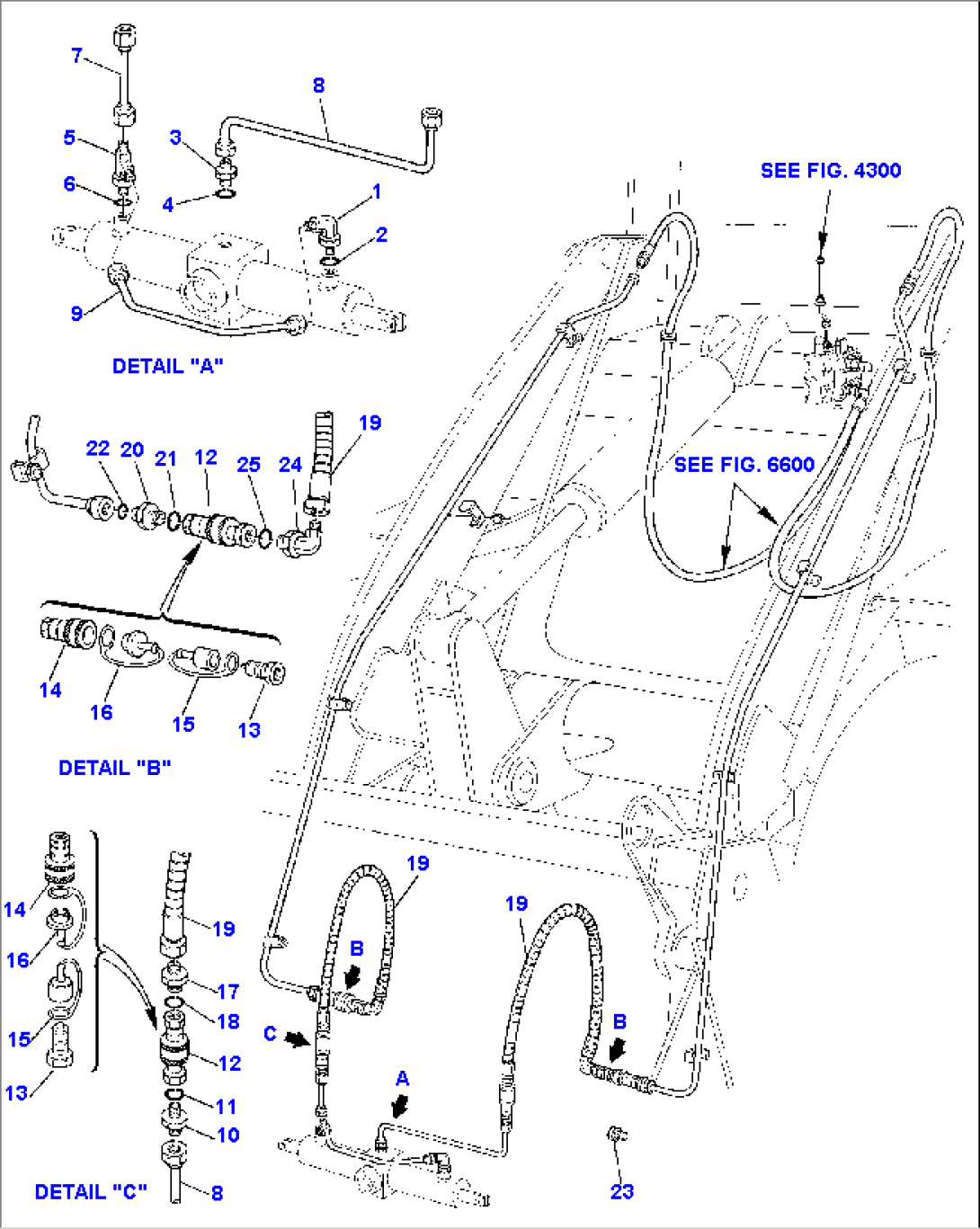 HYDRAULIC PIPING (FAST COUPLING LINE)