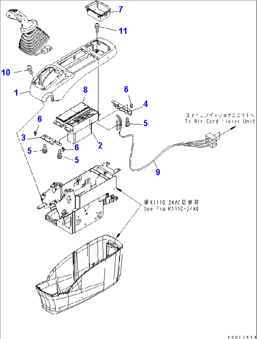 FLOOR STAND (UPPER CONSOLE) (L.H.)