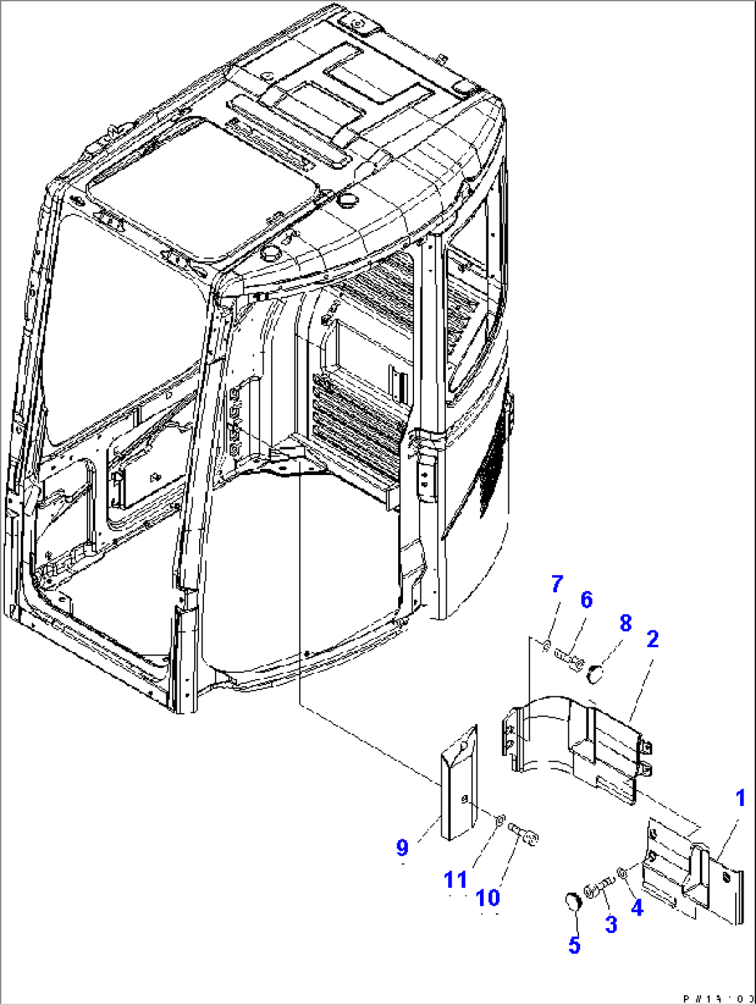 SEAT REAR COVER (SPEAKER LESS)(#20001-)