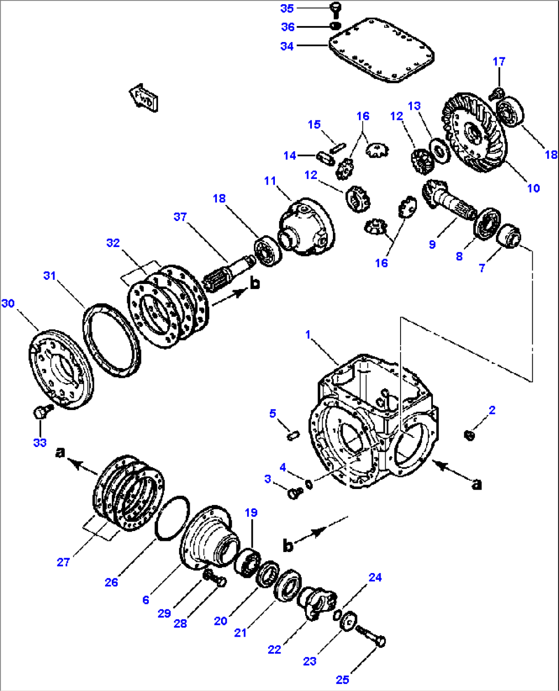 AXLE ASSEMBLY FRONT DIFFERENTIAL