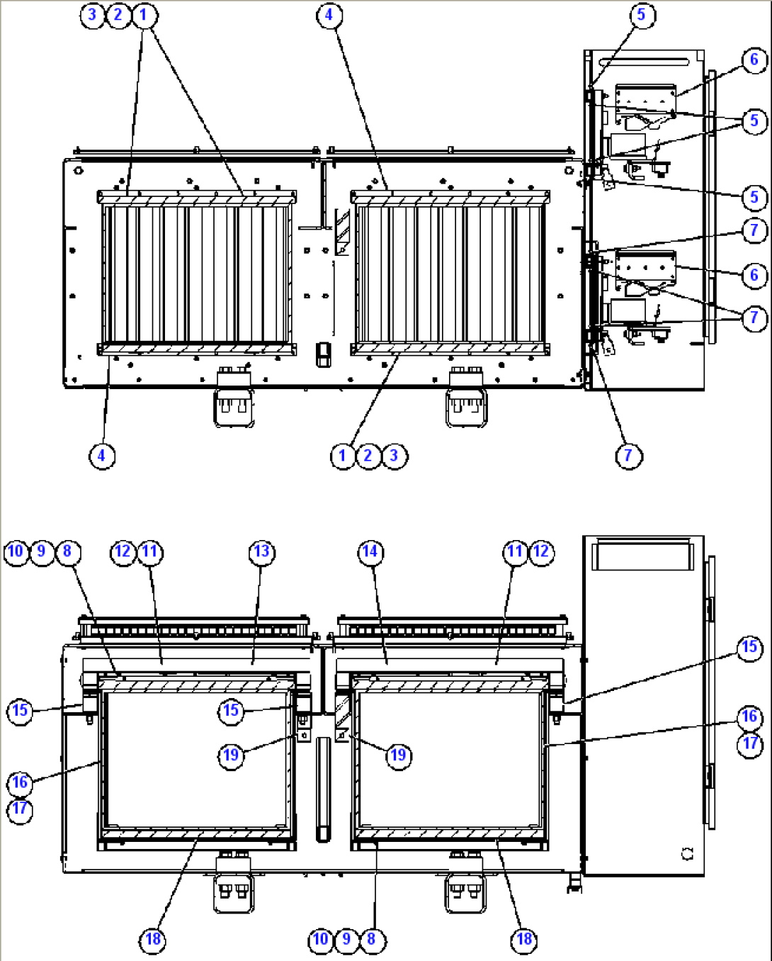 RETARDING GRID ASSEMBLY - 7 STEP -1 (PC1546)