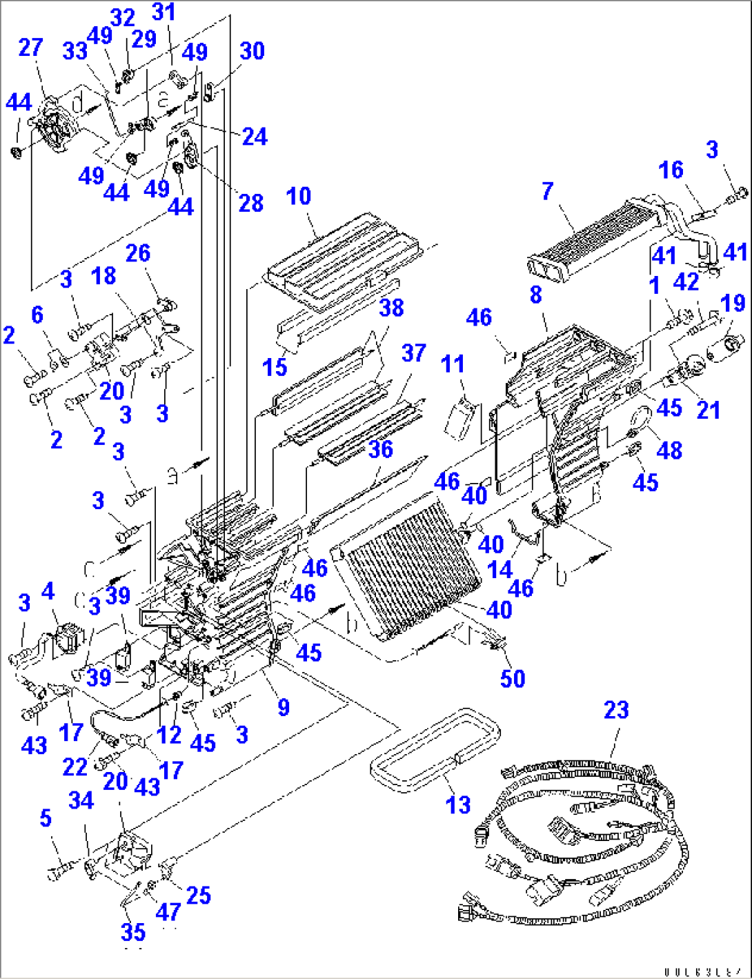 FLOOR (AIR CONDITIONER UNIT INNER PARTS) (1/2)(#7001-)