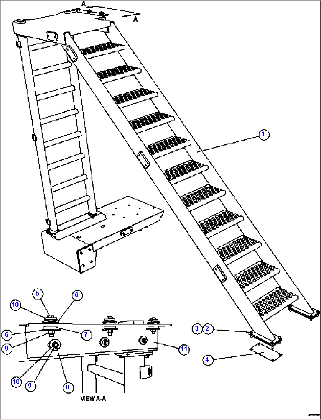 DIAGONAL LADDER INSTALLATION