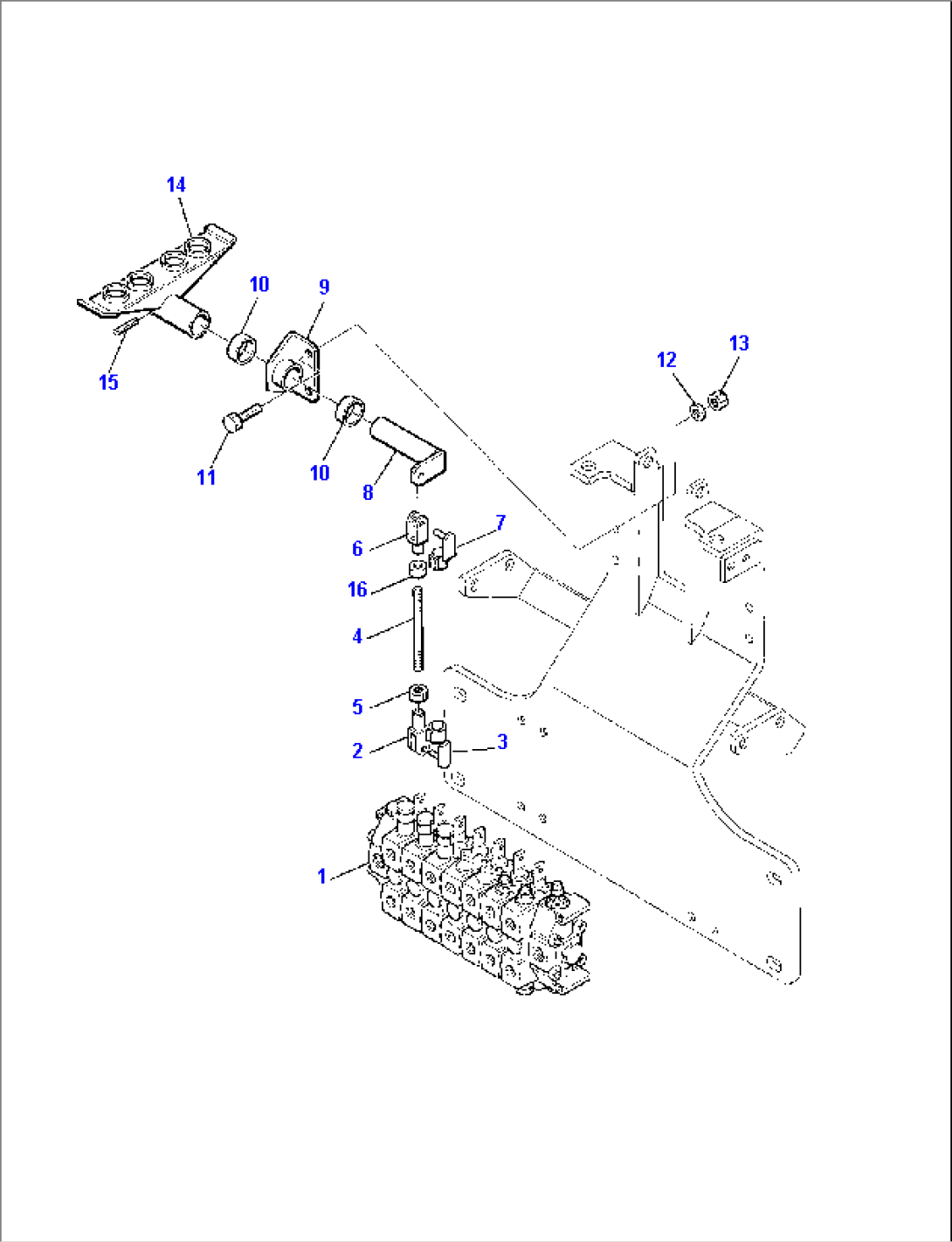 BACKHOE CONTROL PEDAL (FOR HAMMER)