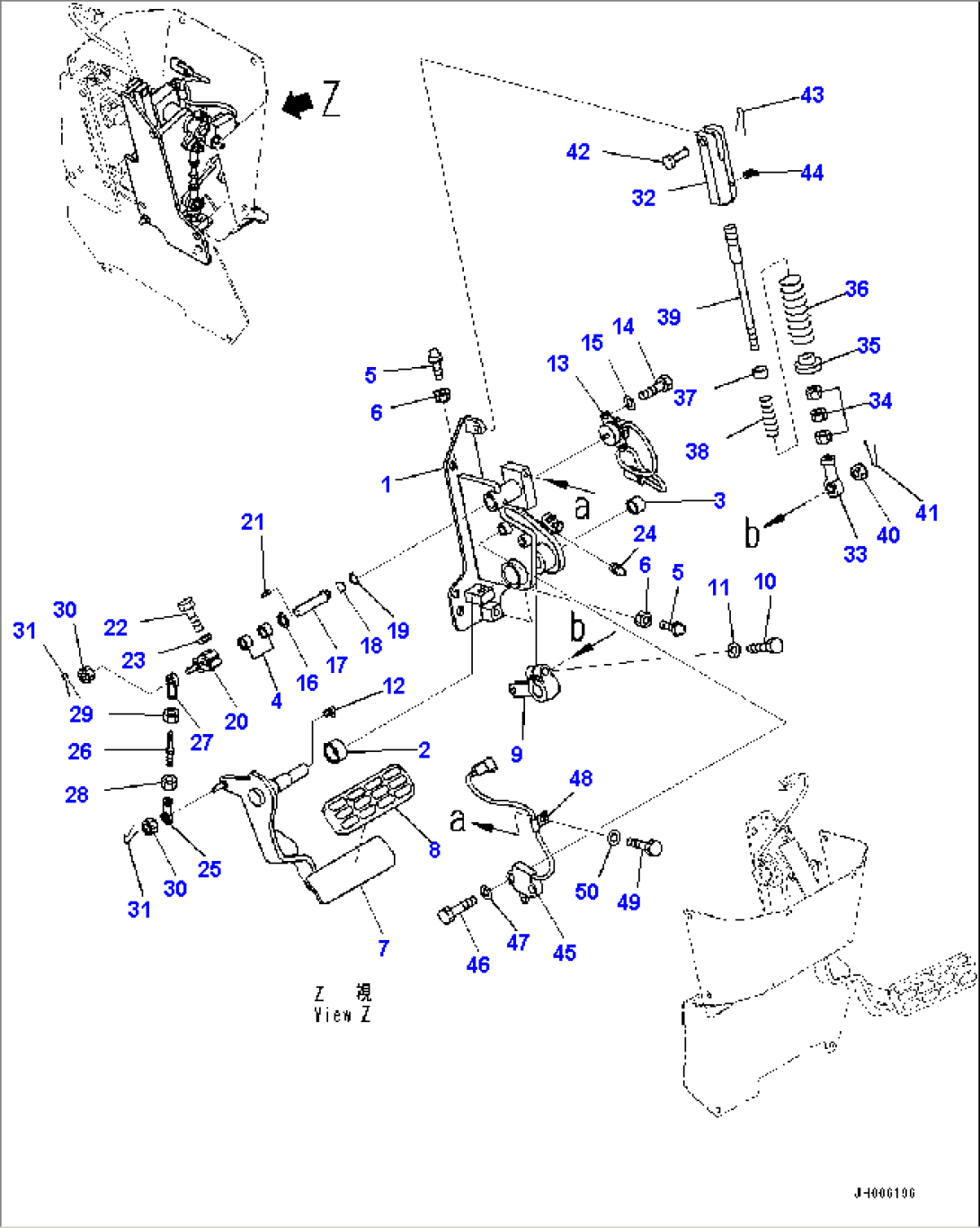 Control Unit, Parking Brake Lever (#100107-)