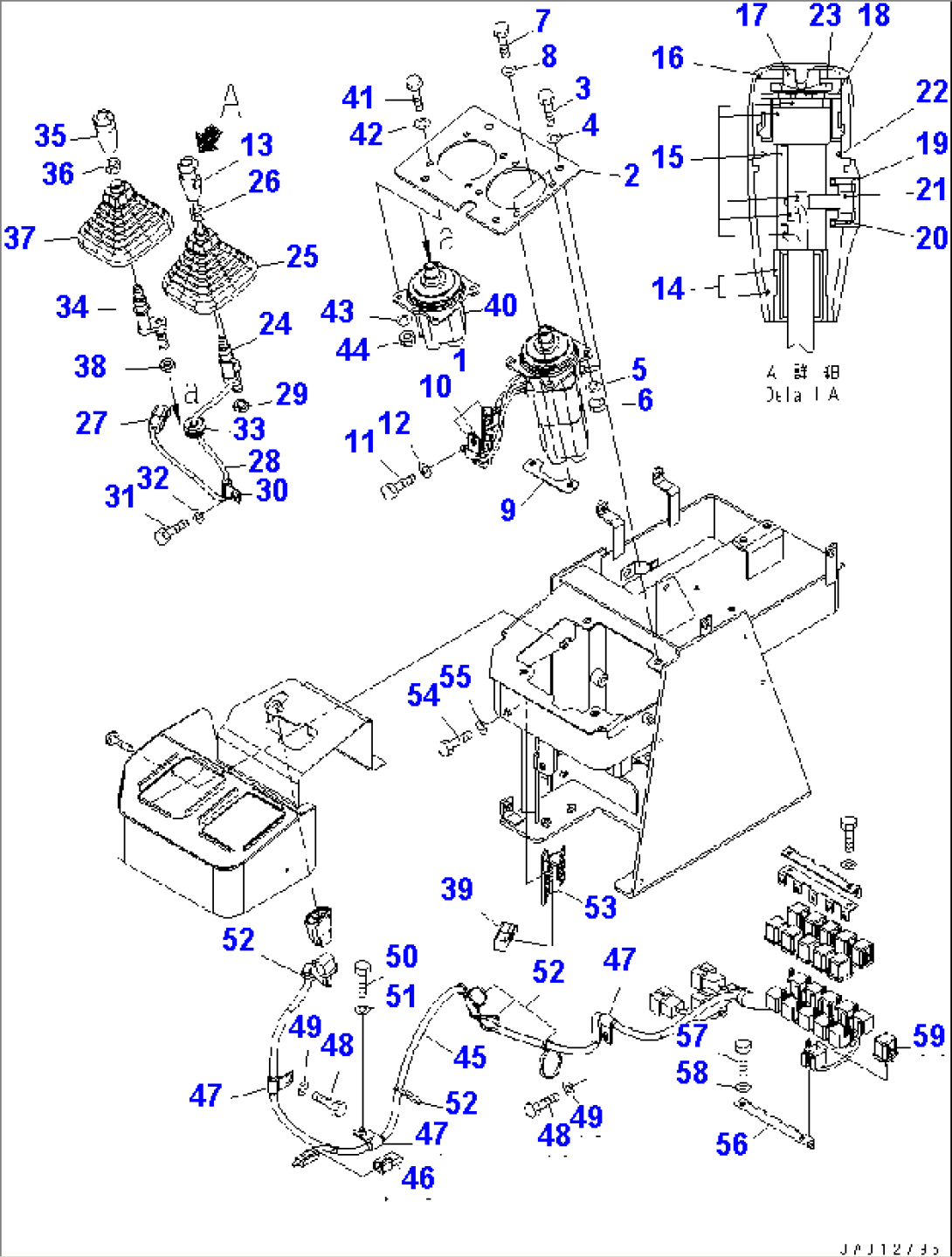 LOADER CONTROL (LEVER) (FOR MONO AND MONO LEVERS) (FOR EXCEPT JAPAN)(#65001-)